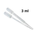 Contagocce Pipette Pasteur in Plastica 3ml 500pz